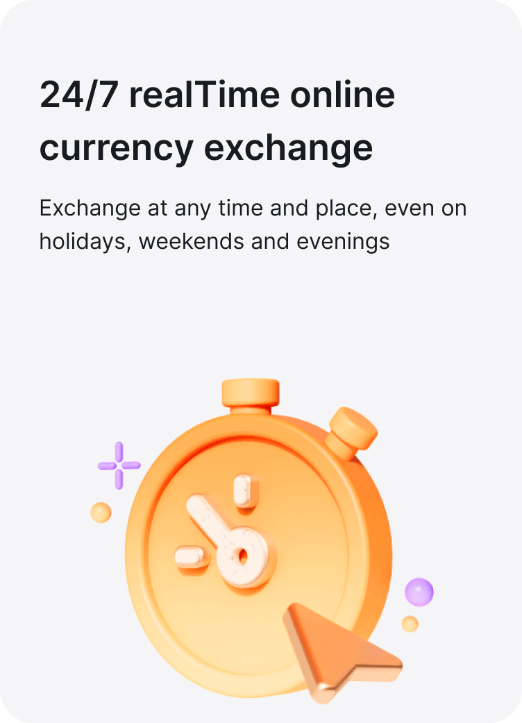 24/7 realtime online currency exchange